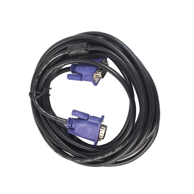 VGA Cable 1.8m Male to Male with Ferrite Cores for Monitor Projector HDTV Display - Image 1